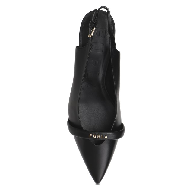 Женские туфли с открытой пяткой (слинг-бэк) FURLA FURLA CORE, Артикул YH38FCD, черный | 3870330. Ракурс 2
