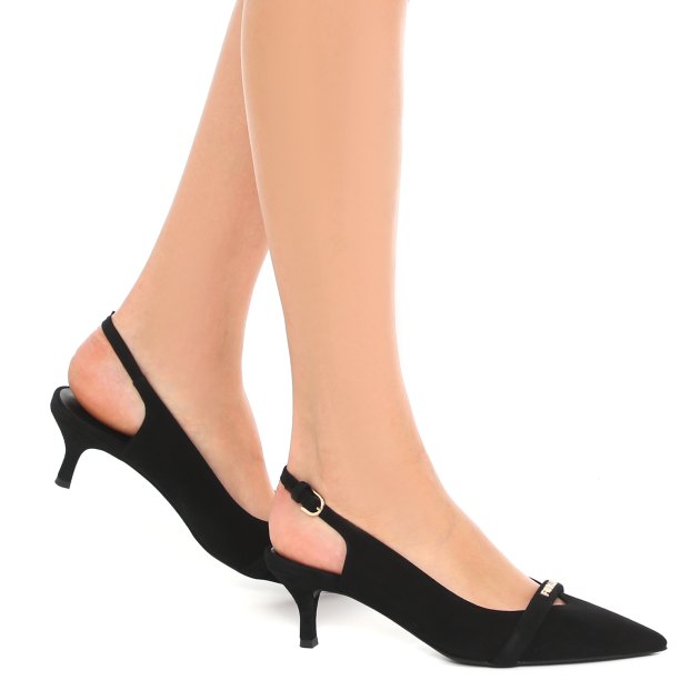 Женские туфли с открытой пяткой (слингбэк) FURLA FURLA CORE, Артикул YH38FCD, черный | 3870332. Ракурс 4