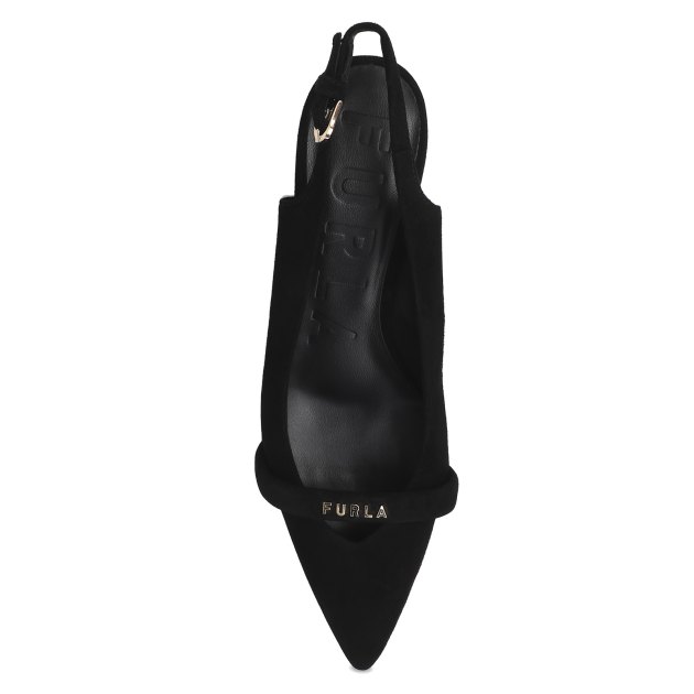 Женские туфли с открытой пяткой (слингбэк) FURLA FURLA CORE, Артикул YH38FCD, черный | 3870332. Ракурс 2