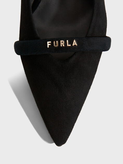 Женские туфли с открытой пяткой (слинг-бэк) FURLA FURLA CORE, Артикул YH38FCD, черный | 3870332. Ракурс 4