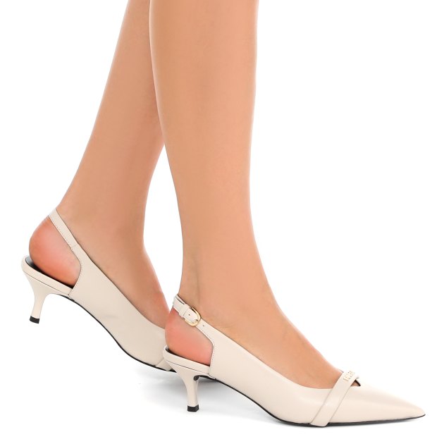 Женские туфли с открытой пяткой (слинг-бэк) FURLA FURLA CORE, Артикул YH38FCD, молочно-белый | 3870334. Ракурс 4