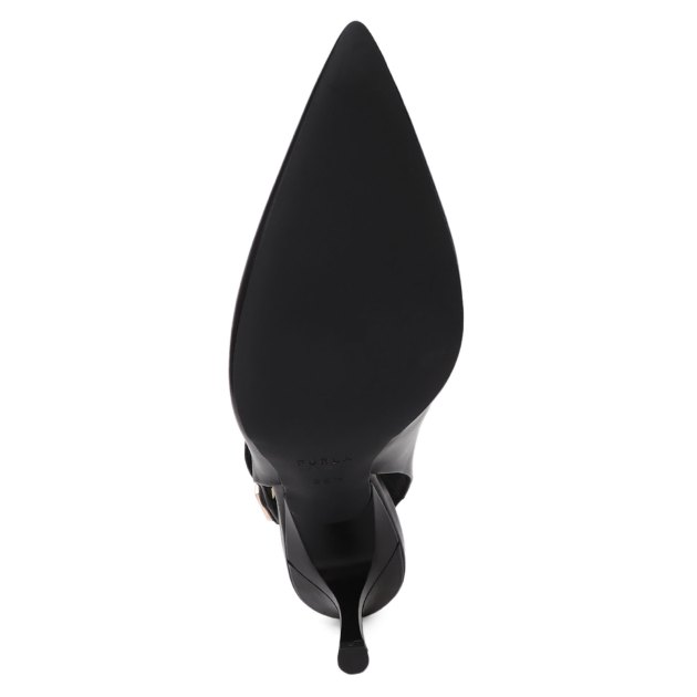 Женские туфли с открытой пяткой (слинг-бэк) FURLA FURLA SIGN, Артикул YG05SGN, черный | 3871494. Ракурс 3