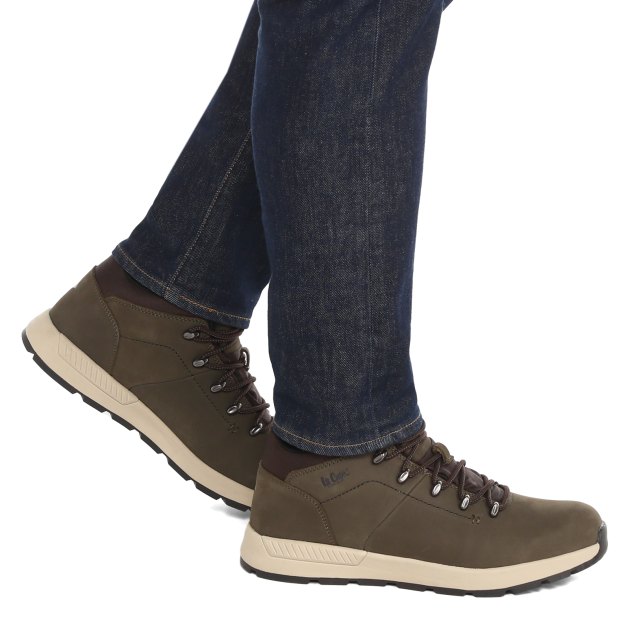 Мужские высокие кроссовки LEE COOPER, Артикул 23LC004M, темный хаки | 3873094. Ракурс 4