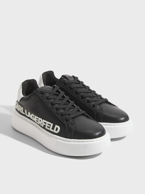 Женские кеды KARL LAGERFELD, Артикул KL62210(K), черный | 3879974. Ракурс 3