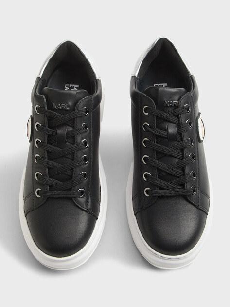 Женские кеды KARL LAGERFELD KAPRI Karl Ikonic Lo Lace, Артикул KL62530(K), черный | 3879989. Ракурс 5