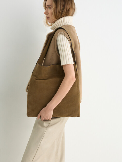 Женский шоппер TENDANCE, Артикул MRH23-079, зелено-коричневый | 3882285. Ракурс 7 Женский шоппер TENDANCE, Артикул MRH23-079, зелено-коричневый | 3882285. Ракурс 7