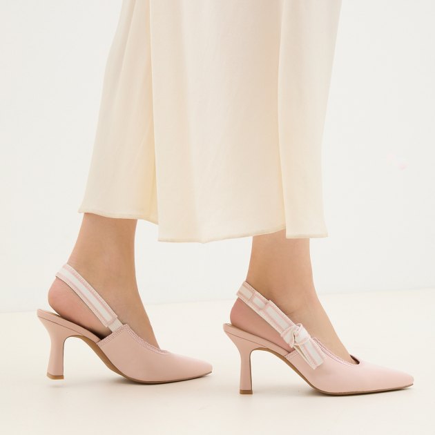 Женские туфли с открытой пяткой (слингбэк) TENDANCE, Артикул CLF188-06, светло-розовый | 3883177. Ракурс 6 Женские туфли с открытой пяткой (слингбэк) TENDANCE, Артикул CLF188-06, светло-розовый | 3883177. Ракурс 6