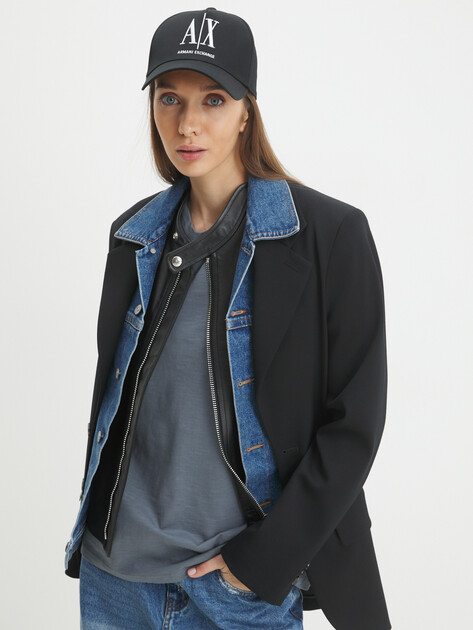 Женская бейсболка ARMANI EXCHANGE, Артикул 944170, черный | 3884494. Ракурс 4