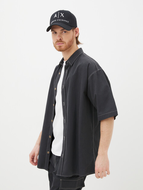 Мужская бейсболка ARMANI EXCHANGE, Артикул 954039, черный | 3884503. Ракурс 4