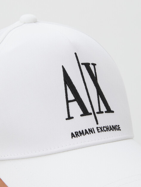 Мужская бейсболка ARMANI EXCHANGE ICON, Артикул 954047, белый | 3884507. Ракурс 3 Мужская бейсболка ARMANI EXCHANGE ICON, Артикул 954047, белый | 3884507. Ракурс 3
