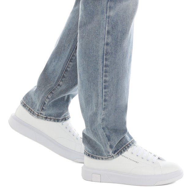 Мужские кеды ARMANI EXCHANGE VENICE, Артикул XUX123, белый | 3884903. Ракурс 4