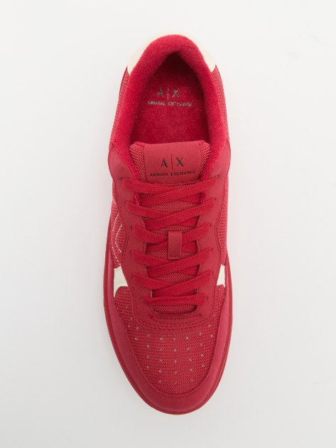 Мужские кеды ARMANI EXCHANGE SEATTLE, Артикул XUX148, красный | 3884910. Ракурс 5 Мужские кеды ARMANI EXCHANGE SEATTLE, Артикул XUX148, красный | 3884910. Ракурс 5
