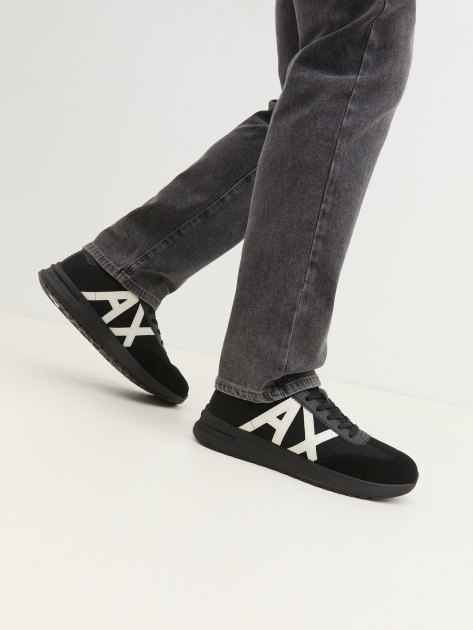 Мужские кроссовки ARMANI EXCHANGE DUSSELDORF, Артикул XUX071, черный | 3884923. Ракурс 2 Мужские кроссовки ARMANI EXCHANGE DUSSELDORF, Артикул XUX071, черный | 3884923. Ракурс 2