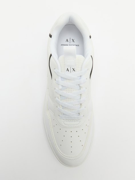Мужские кеды ARMANI EXCHANGE PARIS, Артикул XUX199, белый | 3884953. Ракурс 5