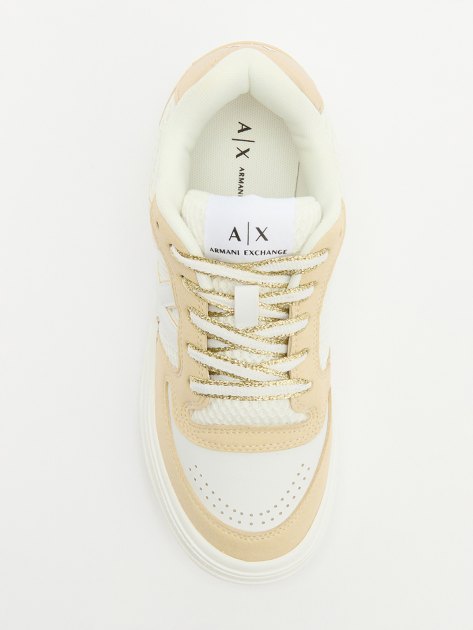 Женские кеды ARMANI EXCHANGE DUCK, Артикул XDX150, белый | 3884997. Ракурс 6 Женские кеды ARMANI EXCHANGE DUCK, Артикул XDX150, белый | 3884997. Ракурс 6