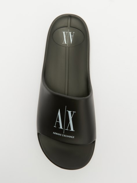 Мужские сланцы ARMANI EXCHANGE BUBBLE, Артикул XUP012, черный | 3885012. Ракурс 5