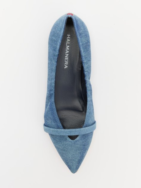 Женские балетки из денима HALMANERA LANA, Артикул LANA 51, синий | 3893672. Ракурс 5