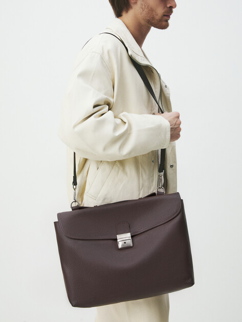 Мужской портфель DIVA`S BAG SENARA, Артикул R2401, темно-коричневый | 3896311. Ракурс 2 Мужской портфель DIVA`S BAG SENARA, Артикул R2401, темно-коричневый | 3896311. Ракурс 2