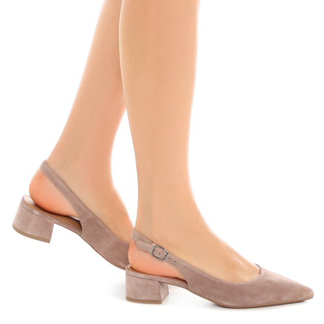 Женские туфли с открытой пяткой (слинг-бэк) TAMARIS CUPONE, Артикул 1-1-29500-42, серо-бежевый | 3901759. Ракурс 4