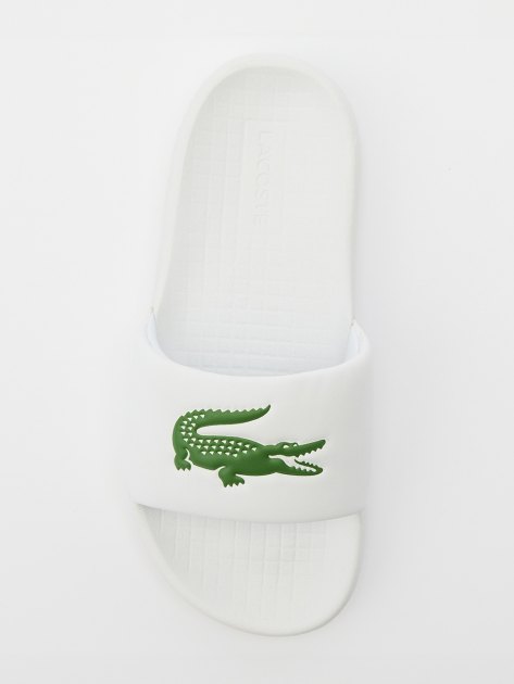 Женские сланцы LACOSTE SERVE SLIDE 1.0 123 1 CFA, Артикул 745CFA0002, белый | 3905428. Ракурс 2 Женские сланцы LACOSTE SERVE SLIDE 1.0 123 1 CFA, Артикул 745CFA0002, белый | 3905428. Ракурс 2
