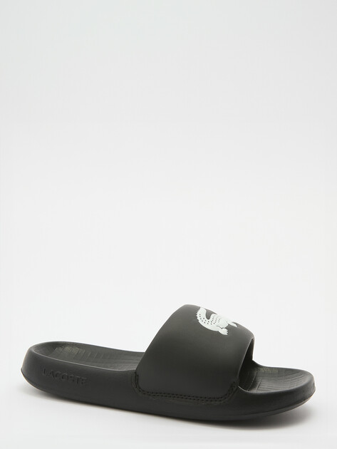 Женские сланцы LACOSTE SERVE SLIDE 1.0 123 1 CFA, Артикул 745CFA0002, черный | 3905429. Ракурс 2
