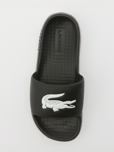 Женские сланцы LACOSTE SERVE SLIDE 1.0 123 1 CFA, Артикул 745CFA0002, черный | 3905429. Ракурс 4