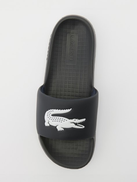 Мужские сланцы LACOSTE SERVE SLIDE 1.0 123 1 CMA, Артикул 745CMA0002, темно-синий | 3905436. Ракурс 2