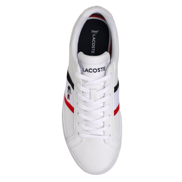 Мужские кеды LACOSTE LEROND PRO TRI 123 1 CMA, Артикул 745CMA0055, белый | 3905443. Ракурс 2