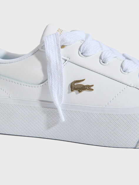 Женские кеды LACOSTE ZIANE PLATFORM 124 2 CFA, Артикул 747CFA0005, белый | 3905467. Ракурс 4