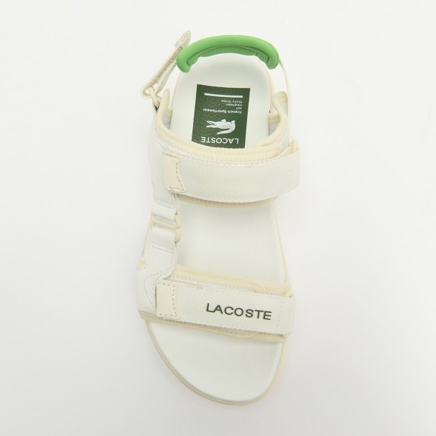 Женские сандалии LACOSTE SURUGA PRM 124 1 CFA, Артикул 747CFA0015, белый | 3905471. Ракурс 2 Женские сандалии LACOSTE SURUGA PRM 124 1 CFA, Артикул 747CFA0015, белый | 3905471. Ракурс 2