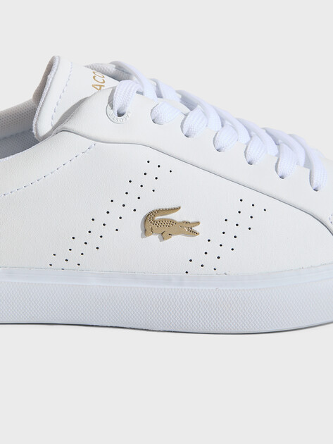 Женские кеды LACOSTE POWERCOURT 2.0 124 1 SFA, Артикул 747SFA0072, белый | 3905500. Ракурс 4