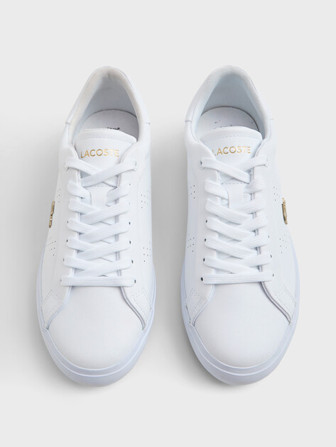 Женские кеды LACOSTE POWERCOURT 2.0 124 1 SFA, Артикул 747SFA0072, белый | 3905500. Ракурс 5