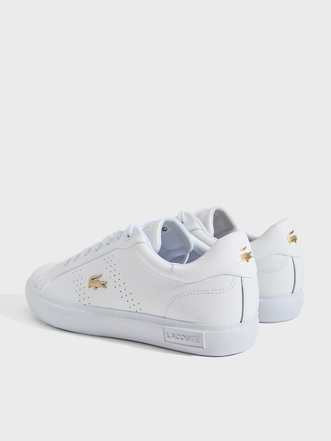 Женские кеды LACOSTE POWERCOURT 2.0 124 1 SFA, Артикул 747SFA0072, белый | 3905500. Ракурс 6