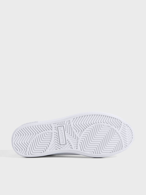 Женские кеды LACOSTE POWERCOURT 2.0 124 1 SFA, Артикул 747SFA0072, белый | 3905500. Ракурс 7