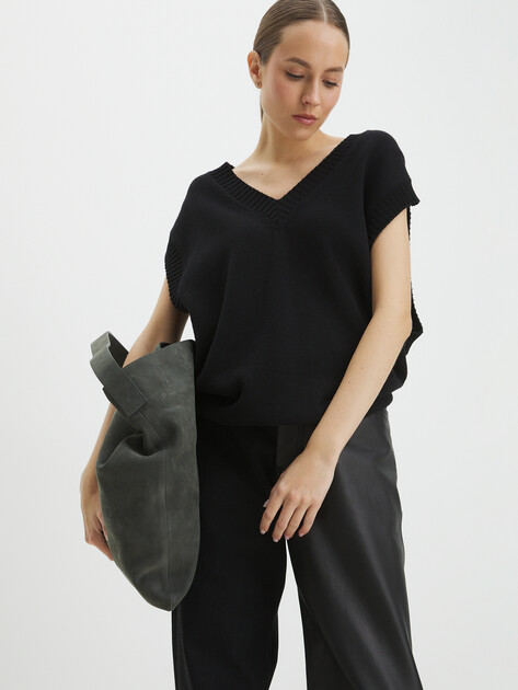 Женский шоппер CALZETTI, Артикул CAROL, темно-серый | 3911204. Ракурс 6