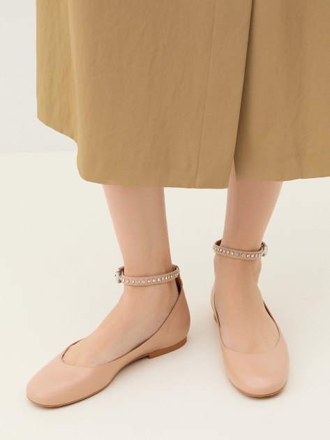 Балетки SEE by CHLOE LYNETTE BALLERINA, Артикул SB42040A, бежевый | 3912239. Ракурс 2 Балетки SEE by CHLOE LYNETTE BALLERINA, Артикул SB42040A, бежевый | 3912239. Ракурс 2