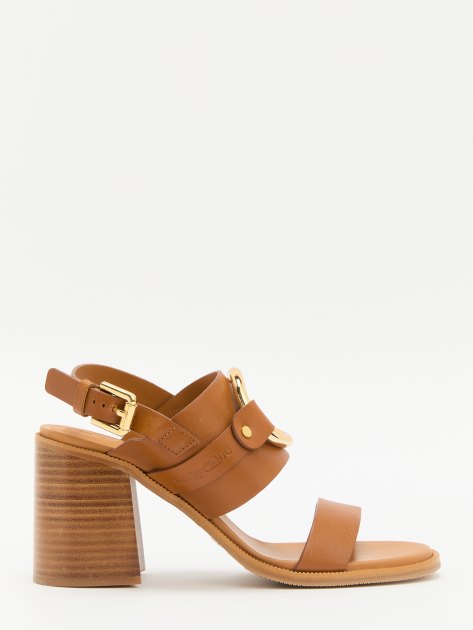 Босоножки SEE by CHLOE HANA SANDALS, Артикул SB42083A, коричневый | 3912389. Ракурс 3