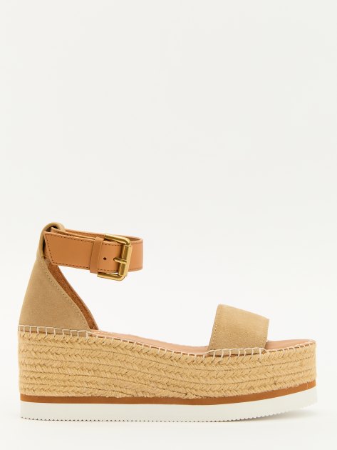 Женские сандалии SEE by CHLOE GLYN ESPADRILLES, Артикул SB32201A, бежевый | 3913288. Ракурс 3 Женские сандалии SEE by CHLOE GLYN ESPADRILLES, Артикул SB32201A, бежевый | 3913288. Ракурс 3