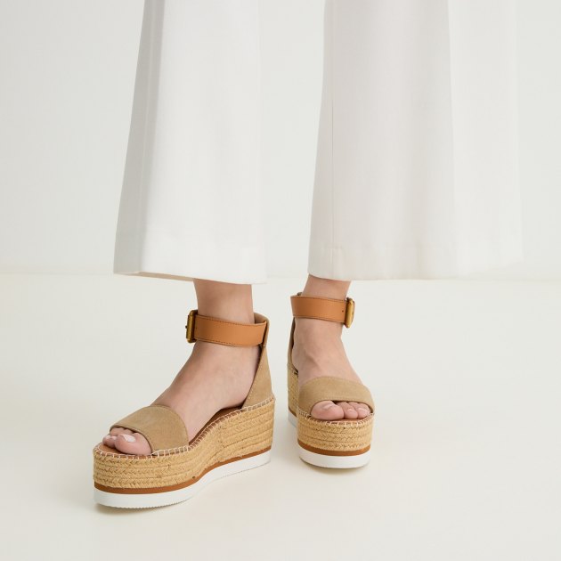Женские сандалии SEE by CHLOE GLYN ESPADRILLES, Артикул SB32201A, бежевый | 3913288. Ракурс 7 Женские сандалии SEE by CHLOE GLYN ESPADRILLES, Артикул SB32201A, бежевый | 3913288. Ракурс 7