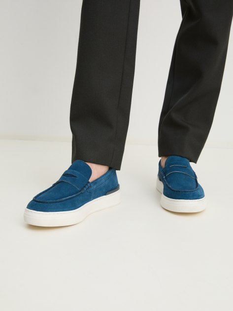 Мужские лоферы TENDANCE, Артикул VR-8400-300, темно-синий | 3913900. Ракурс 2