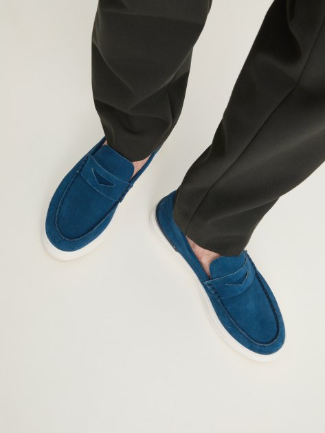 Мужские лоферы TENDANCE, Артикул VR-8400-300, темно-синий | 3913900. Ракурс 7