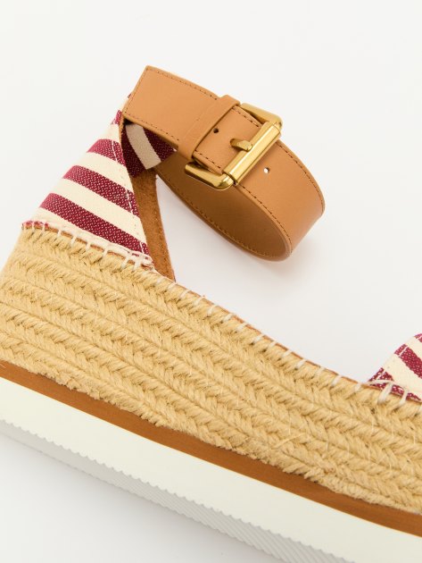 Босоножки SEE by CHLOE GLYN ESPADRILLES, Артикул SB32201E, красный | 3914075. Ракурс 6 Босоножки SEE by CHLOE GLYN ESPADRILLES, Артикул SB32201E, красный | 3914075. Ракурс 6
