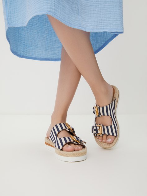 Женские шлепанцы SEE by CHLOE GLYN ESPADRILLES, Артикул SB38141E, синий | 3914148. Ракурс 2 Женские шлепанцы SEE by CHLOE GLYN ESPADRILLES, Артикул SB38141E, синий | 3914148. Ракурс 2