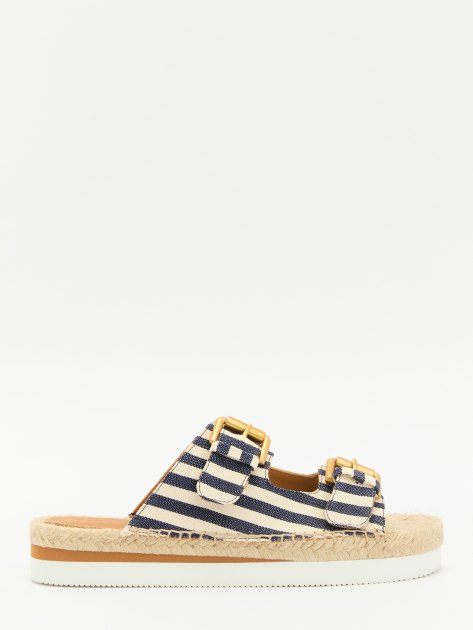 Женские шлепанцы SEE by CHLOE GLYN ESPADRILLES, Артикул SB38141E, синий | 3914148. Ракурс 3 Женские шлепанцы SEE by CHLOE GLYN ESPADRILLES, Артикул SB38141E, синий | 3914148. Ракурс 3