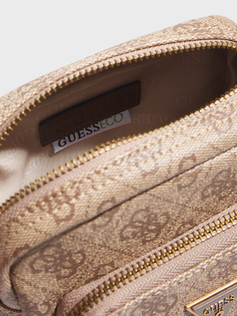 Мужская сумка  GUESS MILANO XBODY DOUBLE PCKT, Артикул HMEVZLP3163, темно-бежевый | 3914255. Ракурс 5