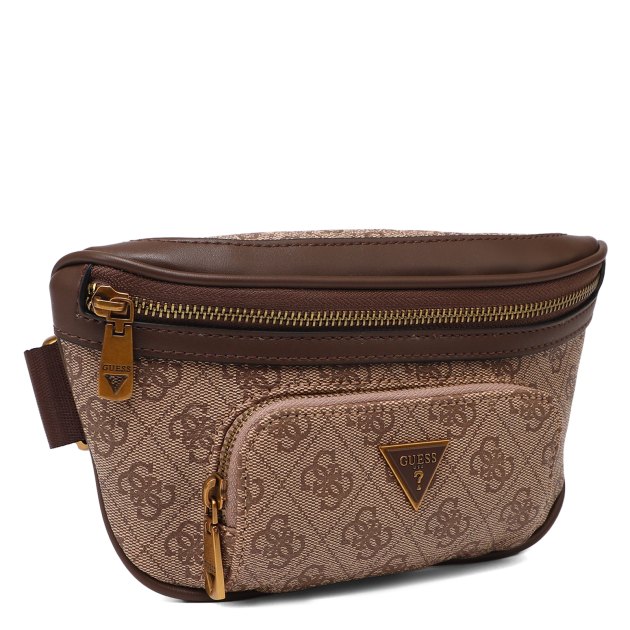 Мужская поясная сумка GUESS MILANO COMPACT BUM BAG, Артикул HMEVZLP3231, бежевый | 3914257. Ракурс 2