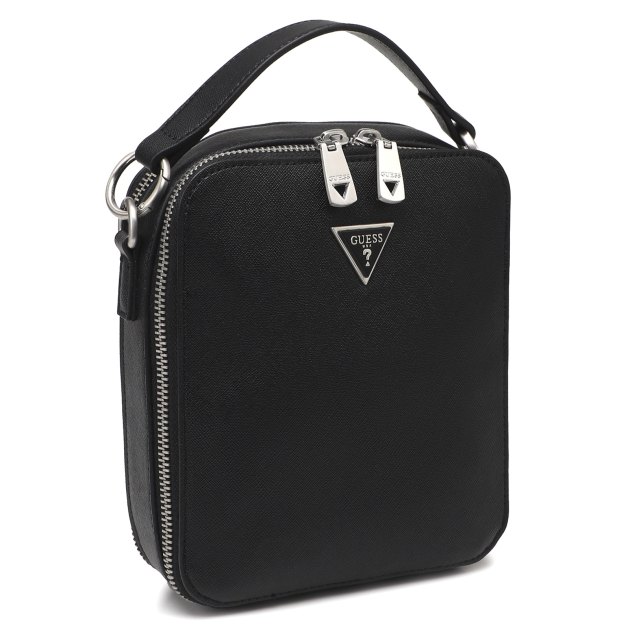 Мужская борсетка GUESS TORINO XBODY DOUBLE ZIP AROUND, Артикул HMTOSAP4253, черный | 3914375. Ракурс 2