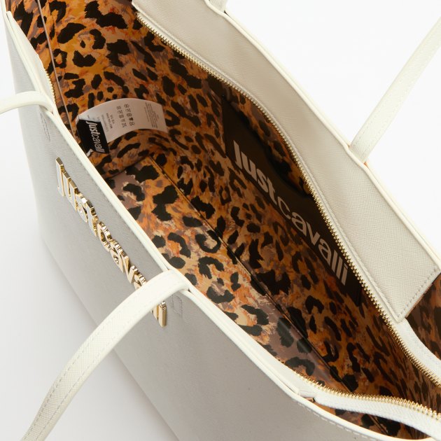 Женский тоут JUST CAVALLI METAL LETTERING, Артикул 76RA4BB9, белый | 3916046. Ракурс 5 Женский тоут JUST CAVALLI METAL LETTERING, Артикул 76RA4BB9, белый | 3916046. Ракурс 5