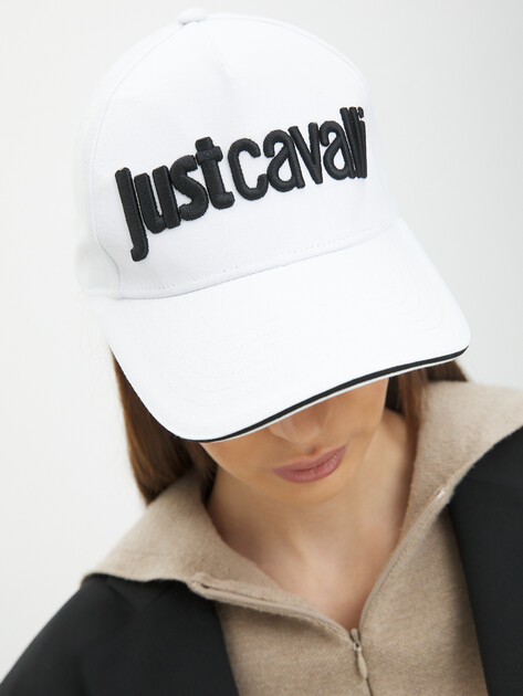 Женская бейсболка JUST CAVALLI LOGO EMBROIDERY 3D UP, Артикул 76RAZK30, белый | 3916063. Ракурс 3 Женская бейсболка JUST CAVALLI LOGO EMBROIDERY 3D UP, Артикул 76RAZK30, белый | 3916063. Ракурс 3