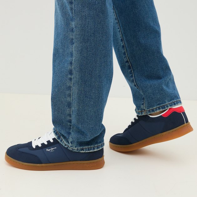Мужские кеды PEPE JEANS PLAYER COMBI M, Артикул PMS00012, темно-синий | 3917346. Ракурс 4